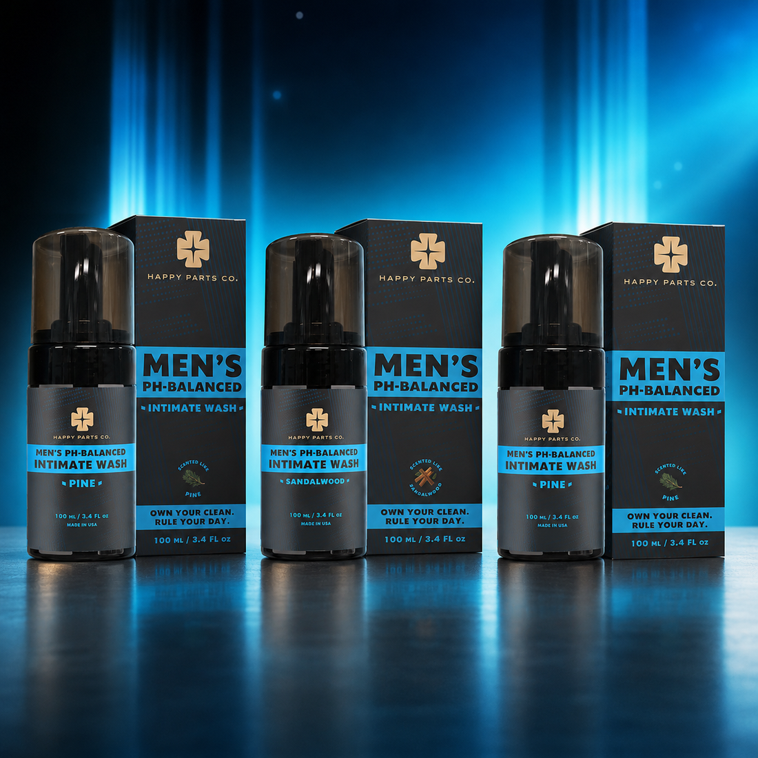 Men’s pH-Balanced Intimate Wash 3-Pack